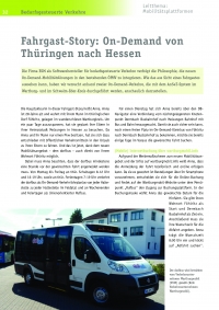 Fahrgast-Story: On-Demand von Thüringen nach Hessen